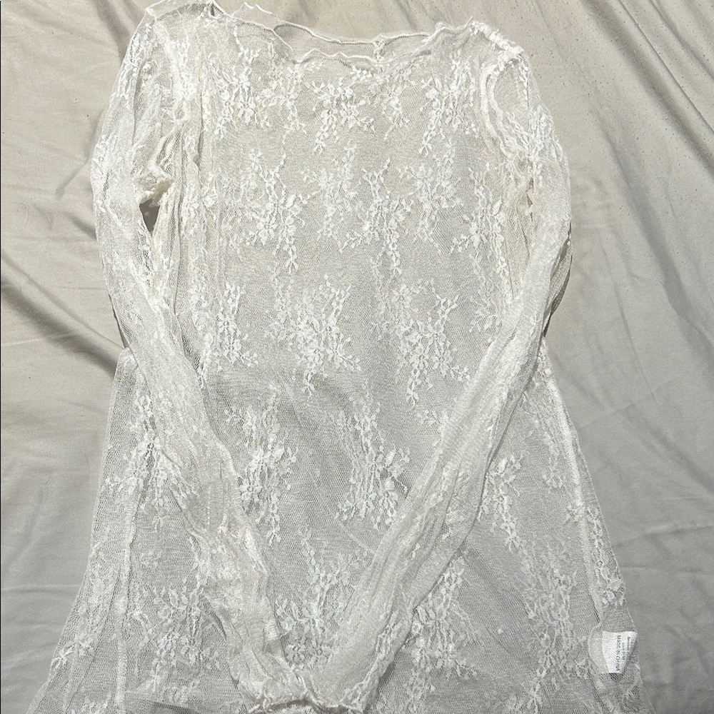 Elegant White Lace Top